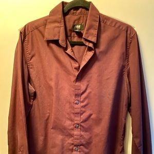 H&M Maroon Red Dress Shirt